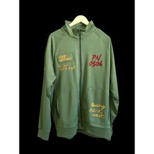 PARISH NATION Jacket Mens Size 2x Land and T  he People Olive Green Full Zip